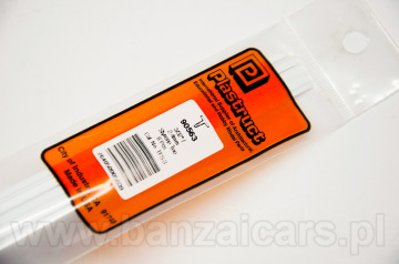 Profil przekrój T 2.4mm x 2.4mm x 0.8mm x 37.5cm Plastruct 90563