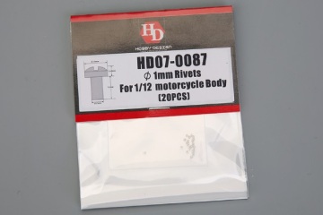 Nity do motocykli 1mm do skali 1/12 Hobby Design HD07-0087