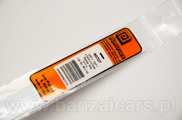 Profil pręt przekrój prostokąt 0.5mm x 4.0mm x 25cm Plastruct 90727