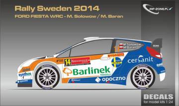 Kalkomania Ford Fiesta WRC Sołowow MFZ-DC2411 MF-zone
