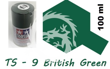 Farba w aerozolu TS-9 British Green Tamiya 85009