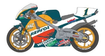 Kalkomania Repsol do Honda NSR500 1997 - Shunko SHK-D340