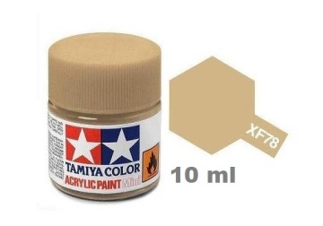 Farba modelarska Wooden Deck Tan mat  XF-78 beżowa 10 ml Tamiya 81778