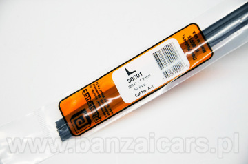 Profil kątownik przekrój L 1.2mm x 1.2mm x 0.4mm x 25cm Plastruct 90001