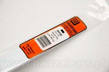 Profil pręt przekrój prostokąt 0.5mm x 6.4mm x 25cm Plastruct 90729