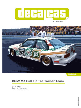 Kalkomania BMW M3 E30 TicTac DCLDEC005