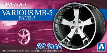 Felgi+opony 20 cali Fabulous Various MB-5 Face-3 Aoshima 05425
