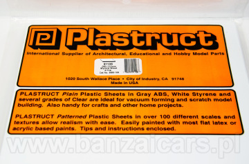 Płyta biała arkusz 178mm x 300mm x 2.1mm Plastruct 91106