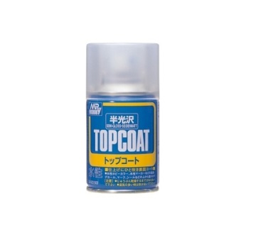 Lakier bezbarwny półmat Mr.Top Coat - semigloss Spray Gunze Mr.Hobby B-502