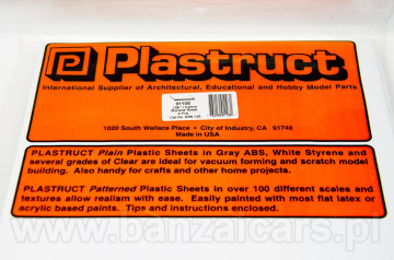 Płyta biała arkusz 178mm x 300mm x 3.2mm Plastruct 91108