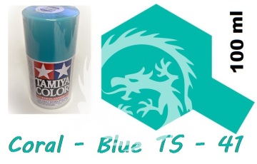 Farba w aerozolu TS-41 Coral Blue - niebieski - Tamiya 85041