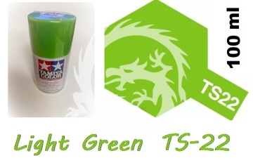 Farba w aerozolu TS-22 Light Green - zielony - Spray Tamiya 85022