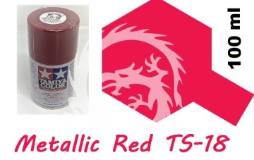 Farba w aerozolu TS-18 Metallic Red Tamiya 85018