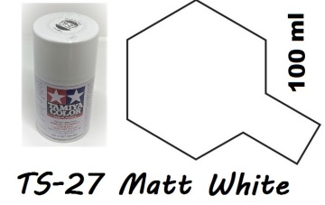 Farba w aerozolu TS-27 Matt White Tamiya 85027