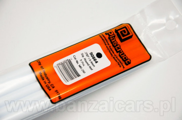 Profil pręt przekrój koło O śr. 6.4mm x 25cm Plastruct 90864