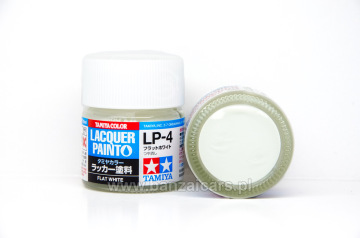 Farba Lacquer Paint LP-4 Flat White - Biały mat 10 ml Tamiya 82104