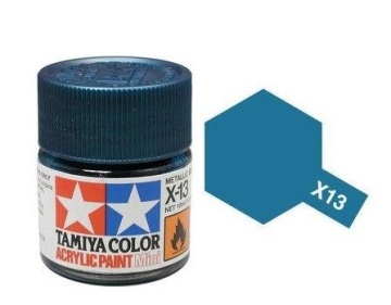 Farba modelarska Metallic Blue X-13 niebieski metalik 10 ml Tamiya 81513