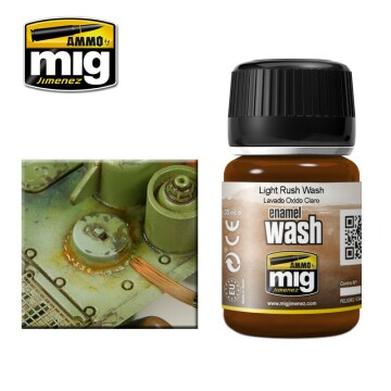 Wash rdza -  LIGHT RUST WASH - AMMO of Mig Jimenez A.MIG 1004
