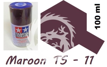 Farba w aerozolu TS-11 Maroon Spray - bordowy - Tamiya 85011