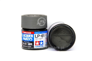 Farba Lacquer Paint LP-61 Metallic Grey - Szary metalik 10 ml Tamiya 82161