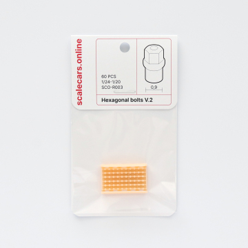 Nakrętki heksagonalne 0.9mm - ScaleCarsOnline SCOR003