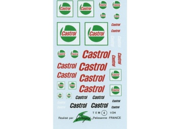 Kalkomania Castrol 1/24 IBB Auto Racing VIR0004