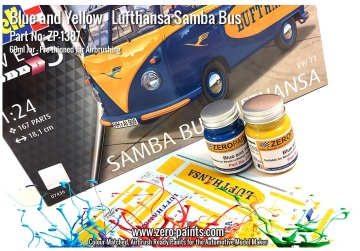 Farba - Lufthasa Samba Bus - Blue and Yellow Zero Paints ZP-1387