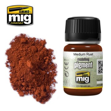Pigment MEDIUM RUST AMMO of Mig Jimenez A.MIG 3005