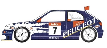 Kalkomania Peugeot 306 Maxi - Les Vande RETK24474
