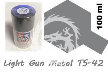 Farba w aerozolu TS-42 Light Gun Metal - spray - Tamiya 85042