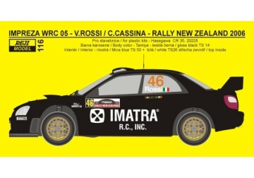 Kalkomania Subaru Impreza WRC 05 - Rally New Zealand - V. Rossi/C. Cassina - REJI00116
