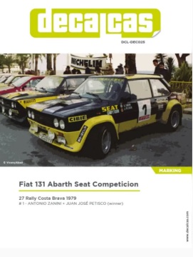 Kalkomania Fiat 131 Abarth Seat Competition Decalcas DCL-DEC025