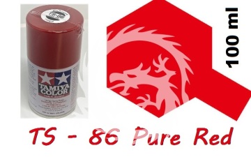 Farba w aerozolu TS-86 Pure Red Tamiya 85086