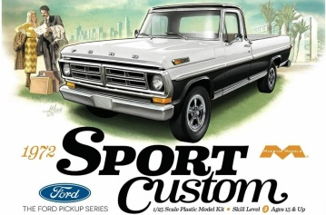 Ford Sport Custom Pickup Truck 1972 Moebius Models 1220