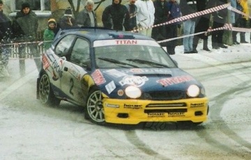 Kalkomania Toyota Corolla WRC ZImowy Rajd Dolnośląski 2002 Kuzaj Wisławski MF-Zone MFZ-DC24052