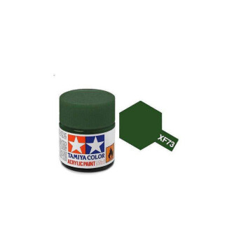 Farba modelarska XF-73 Dark Green - zielony 10 ml Tamiya 81773