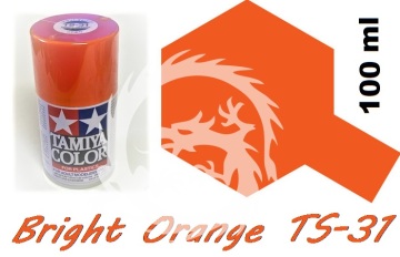 Farba w aerozolu TS-31 Bright Orange - pomarańczowy - Tamiya 85031