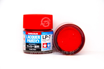 Farba Lacquer Paint LP-7 Pure Red - Czerwony 10 ml Tamiya 82107