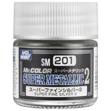 Mr.Color Supermetallic 2 Super Fine Silver Gunze SM-201 