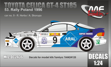 Kalkomania Toyota Celica ST185 Rally Poland 1996 Herba Skorupa MF-Zone MFZ-DC2436
