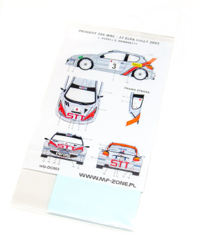 Kalomania Peugeot 206 WRC Kuzaj Mombaerts Elpa Rally 2002 MFZ-DC003 MF-zone