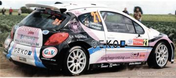 Kalkomania do Peugeot 207 S2000 Belkits BEL-DEC007