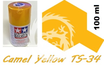 Farba w aerozolu TS-34 Camel Yellow - żółty - Tamiya 85034