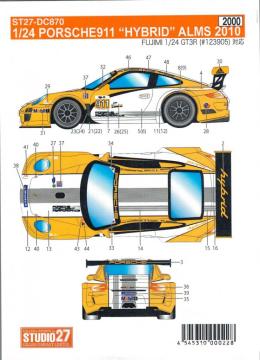 Kalkomania Porsche 911 Hybrid 2010 ST27-DC870