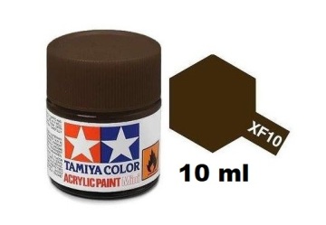 Farba modelarska XF10 Flat Brown 10 ml Tamiya 81710