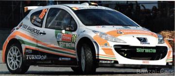 Kalkomania do Peugeot 207 S2000 Belkits BEL-DEC008