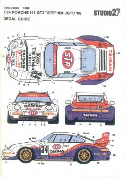 Kalkomania Porsche 911 GT2 STP Studio27 ST27-DC81