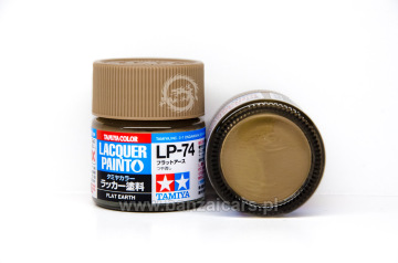 Farba Lacquer Paint LP-74 Flat Earth - Brązowy wojskowy ziemisty 10 ml Tamiya 82174