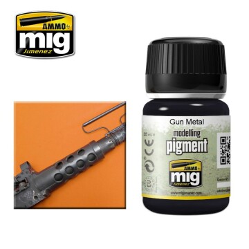 Pigment ciemna stal GUN METAL  A.MIG-3009