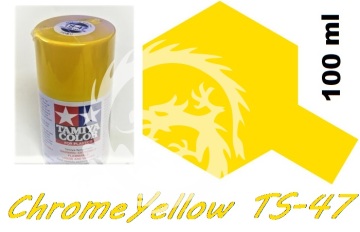 Farba w aerozolu TS-47 Chrome Yellow - żółty - Tamiya 85047
